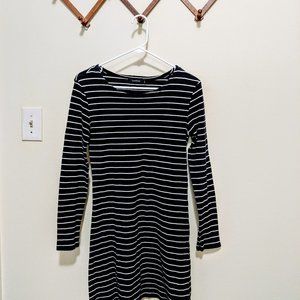 Navy Striped Dress